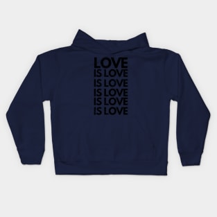 LGBTQ Gay Pride Flag Love Is Love Kids Hoodie